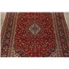Image 3 : A WOOL HAND KNOTTED FLORAL MEDALLION AREA RUG.