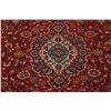 Image 4 : A WOOL HAND KNOTTED FLORAL MEDALLION AREA RUG.