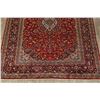 Image 5 : A WOOL HAND KNOTTED FLORAL MEDALLION AREA RUG.