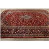 Image 9 : A WOOL HAND KNOTTED FLORAL MEDALLION AREA RUG.