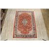 Image 2 : A WOOL HAND KNOTTED FLORAL ORIENTAL AREA RUG.