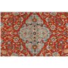 Image 3 : A WOOL HAND KNOTTED FLORAL ORIENTAL AREA RUG.