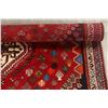 Image 12 : A WOOL HAND KNOTTED ABADEH ORIENTAL AREA RUG.