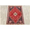 Image 2 : A WOOL HAND KNOTTED ABADEH ORIENTAL AREA RUG.