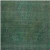 Image 3 : A WOOL HAND KNOTTED FLORAL AREA RUG.