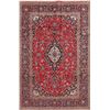 Image 1 : A WOOL HAND KNOTTED FLORAL ORIENTAL AREA RUG.