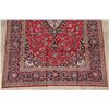 Image 5 : A WOOL HAND KNOTTED FLORAL ORIENTAL AREA RUG.
