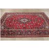 Image 9 : A WOOL HAND KNOTTED FLORAL ORIENTAL AREA RUG.
