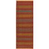 Image 1 : A WOVEN HAND KNOTTED ORIENTAL KILIM RUNNER.
