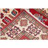 Image 10 : A WOOL HAND KNOTTED KAZAK ORIENTAL RUG.