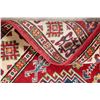 Image 8 : A WOOL HAND KNOTTED KAZAK ORIENTAL RUG.