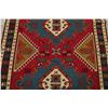 Image 10 : A WOVEN HAND KNOTTED SUMAK ORIENTAL RUG.