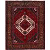 Image 1 : A WOOL HAND KNOTTED MEDALLION ORIENTAL AREA RUG.