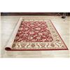 Image 5 : A WOOL HAND KNOTTED OUSHAK ORIENTAL AREA RUG.