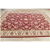 Image 6 : A WOOL HAND KNOTTED OUSHAK ORIENTAL AREA RUG.