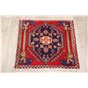 Image 12 : A WOOL HAND KNOTTED SQUARE ORIENTAL RUG.