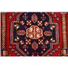 Image 4 : A WOOL HAND KNOTTED SQUARE ORIENTAL RUG.