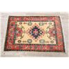 Image 8 : A WOOL HAND KNOTTED KAZAK ORIENTAL AREA RUG.