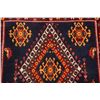 Image 12 : A WOOL HAND KNOTTED ABADEH SQUARE AREA RUG.