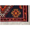 Image 4 : A WOOL HAND KNOTTED ABADEH SQUARE AREA RUG.