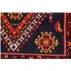 Image 9 : A WOOL HAND KNOTTED ABADEH SQUARE AREA RUG.