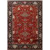 Image 1 : A WOOL HAND KNOTTED SERAPI ORIENTAL AREA RUG.
