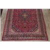 Image 5 : A WOOL HAND KNOTTED FLORAL KASHMAR AREA RUG.
