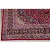 Image 6 : A WOOL HAND KNOTTED FLORAL KASHMAR AREA RUG.