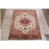 Image 3 : A WOOL HAND KNOTTED FLORAL ORIENTAL AREA RUG.