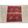Image 2 : A WOOL HAND KNOTTED BOKHARA ORIENTAL RUGS.