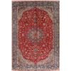 Image 1 : A WOOL HAND KNOTTED FLORAL ORIENTAL AREA RUG.