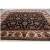 Image 12 : A WOOL HAND KNOTTED FLORAL ORIENTAL AREA RUG.