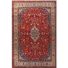 Image 1 : A WOOL HAND KNOTTED FLORAL ORIENTAL AREA RUG.