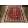 Image 2 : A WOOL HAND KNOTTED FLORAL ORIENTAL AREA RUG.