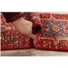 Image 10 : A WOOL HAND KNOTTED GHARAJEH RUG RUNNER.
