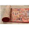 Image 7 : A WOOL HAND KNOTTED GHARAJEH RUG RUNNER.