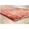 Image 9 : A WOOL HAND KNOTTED GHARAJEH RUG RUNNER.