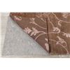 Image 10 : A WOOL HAND KNOTTED FLORAL AREA RUG.