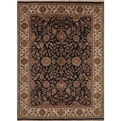 A WOOL HAND KNOTTED FLORAL ORIENTAL AREA RUG.
