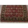Image 5 : A WOOL HAND KNOTTED FLORAL ORIENTAL AREA RUG.