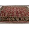 Image 9 : A WOOL HAND KNOTTED FLORAL ORIENTAL AREA RUG.