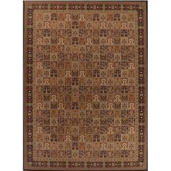 A WOOL HAND KNOTTED TURKISH AREA RUG.