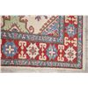 Image 11 : A WOOL HAND KNOTTED KAZAK ORIENTAL AREA RUG.