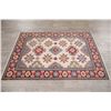 Image 12 : A WOOL HAND KNOTTED KAZAK ORIENTAL AREA RUG.