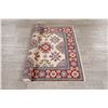 Image 6 : A WOOL HAND KNOTTED KAZAK ORIENTAL AREA RUG.
