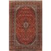 Image 1 : A WOOL HAND KNOTTED FLORAL ORIENTAL AREA RUG.
