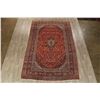 Image 2 : A WOOL HAND KNOTTED FLORAL ORIENTAL AREA RUG.
