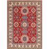 Image 1 : A WOOL HAND KNOTTED KAZAK ORIENTAL AREA RUG.