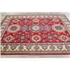 Image 5 : A WOOL HAND KNOTTED KAZAK ORIENTAL AREA RUG.