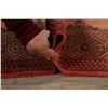 Image 12 : A WOOL HAND KNOTTED BALOUCH RUG RUNNER.